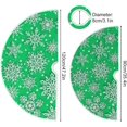 thumbnail image 4 of FMSHPON Christmas Snowflakes Green White Winter Snow Xmas Christmas Tree Skirt Stand Mat for Holiday Party Decoration Indoor Outdoor 36 inches, 4 of 6