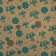 Happy Blue's Clues Premium Kraft Gift Wrap Wrapping Paper Roll