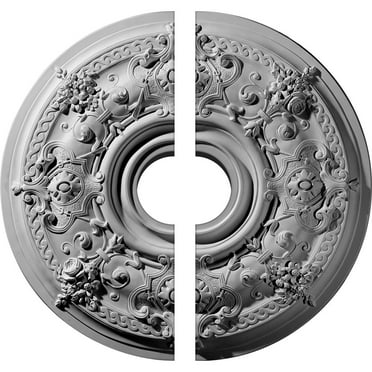 29 1/4"OD x 6"ID x 2"P Darnay Ceiling Medallion, Two Piece (Fits Canopies up to 7 1/4")