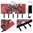 thumbnail image 2 of Lion Football Mail Holder Organizer Wall Mount with Shelf Key Holder Key Rack with 5 Key Hooks for Wall Decorative, 2 of 6