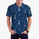 thumbnail image 1 of Balery Lighthouses and Anchors Camisa Polo de Hombre con Estampado, de Manga Corta y Tejido Medio, Camisa Tipo Golf Polo-4X-Large, 1 of 6