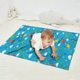 thumbnail image 2 of Blue Dinosaurs Clouds Pattern Blanket,Comfortable Soft Lamb Wool Throw Blanket,All Season,Warm Lightweight Blankets for Sofa Bed Couch Living Room Chair,30"x40", 2 of 4