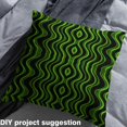 thumbnail image 2 of Homewish Futuristic Abstract Art Fabric by the Yard 1 Yard, Green Stripes Ombre Room Decor Fabric by the Yard, Teens Boys Kids Child Sewing Fabric, Luxury Bedroom Decor, 2 of 6