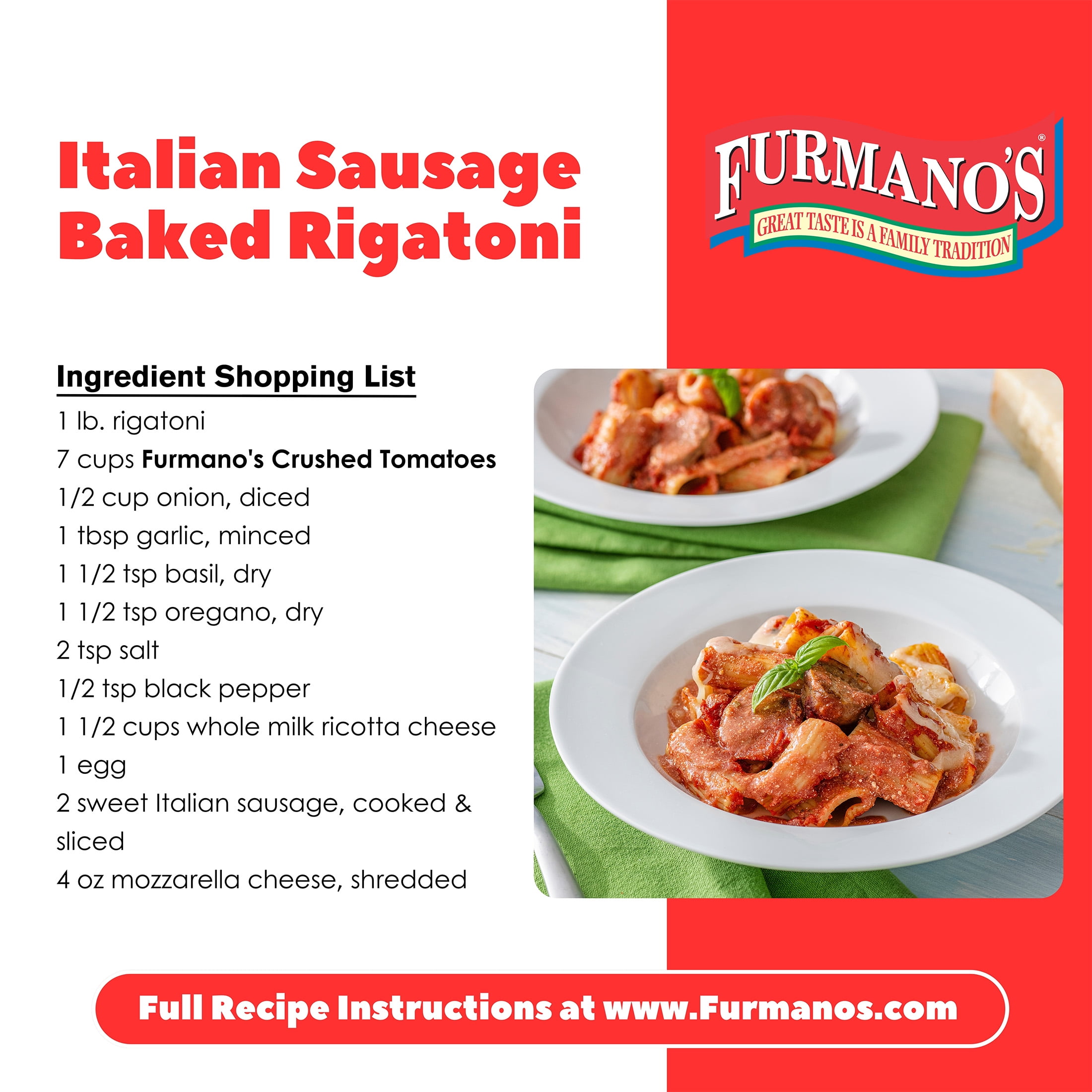 (2 pack) Furmano's Crushed Tomatoes, 28oz, Can