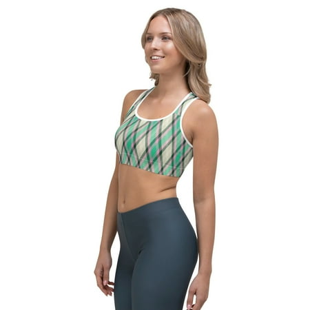 

Women’s Plaid Pattern Soft Colorful Comfortable Sports bra