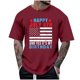 thumbnail image 2 of Tops para hombre, blusas y camisas de cuello redondo y manga corta para hombre, tops casuales de cuello redondo y manga corta con estampados especiales para hombre., 2 of 5