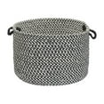 thumbnail image 2 of Outdoor Houndstooth Tweed - Black 18"x12" Utility Basket, 2 of 2