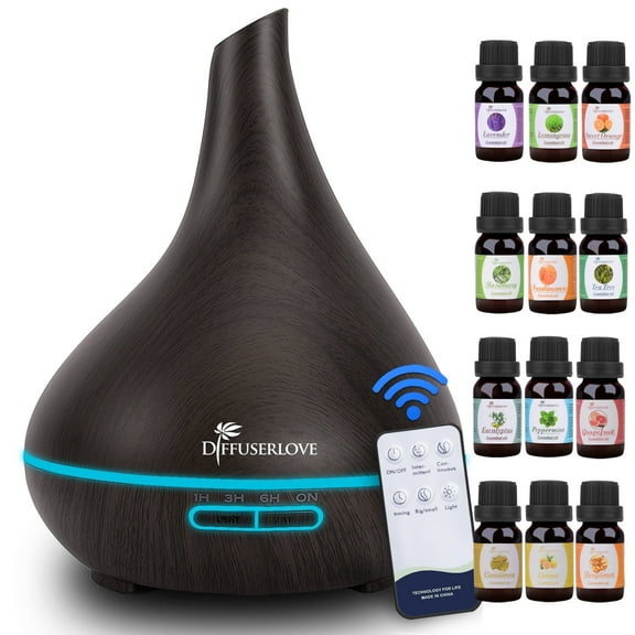 500ML Essential Oil Diffuser - Adjustable Mist Mode, Waterless Auto Shut-Off for Home Office Bedroom
