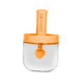 thumbnail image 2 of Caja de condimentos para tarro de especias con organizador de cucharas, tapa hermética, dispensador transparente, tazón de azúcar para pimienta, Naranja, 2 of 8