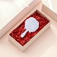 thumbnail image 3 of RAGUPEL Hand Mirrors with Handle,Compact Round Mirror 5.1"*3.1"*0.8" Handheld Mirror with Handle,Rose Shape Hand Held Mirror,White, 3 of 7
