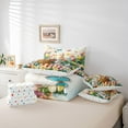 thumbnail image 5 of Feelyou Cute Bunny Rabbit Twin Bedding Sets 7-Piece for Child, Cartoon Easter Egg Bedding Comforter Set, Spring Flower Floral Reversible Sheet Sets, Luxury Bedroom Decor, 5 of 7
