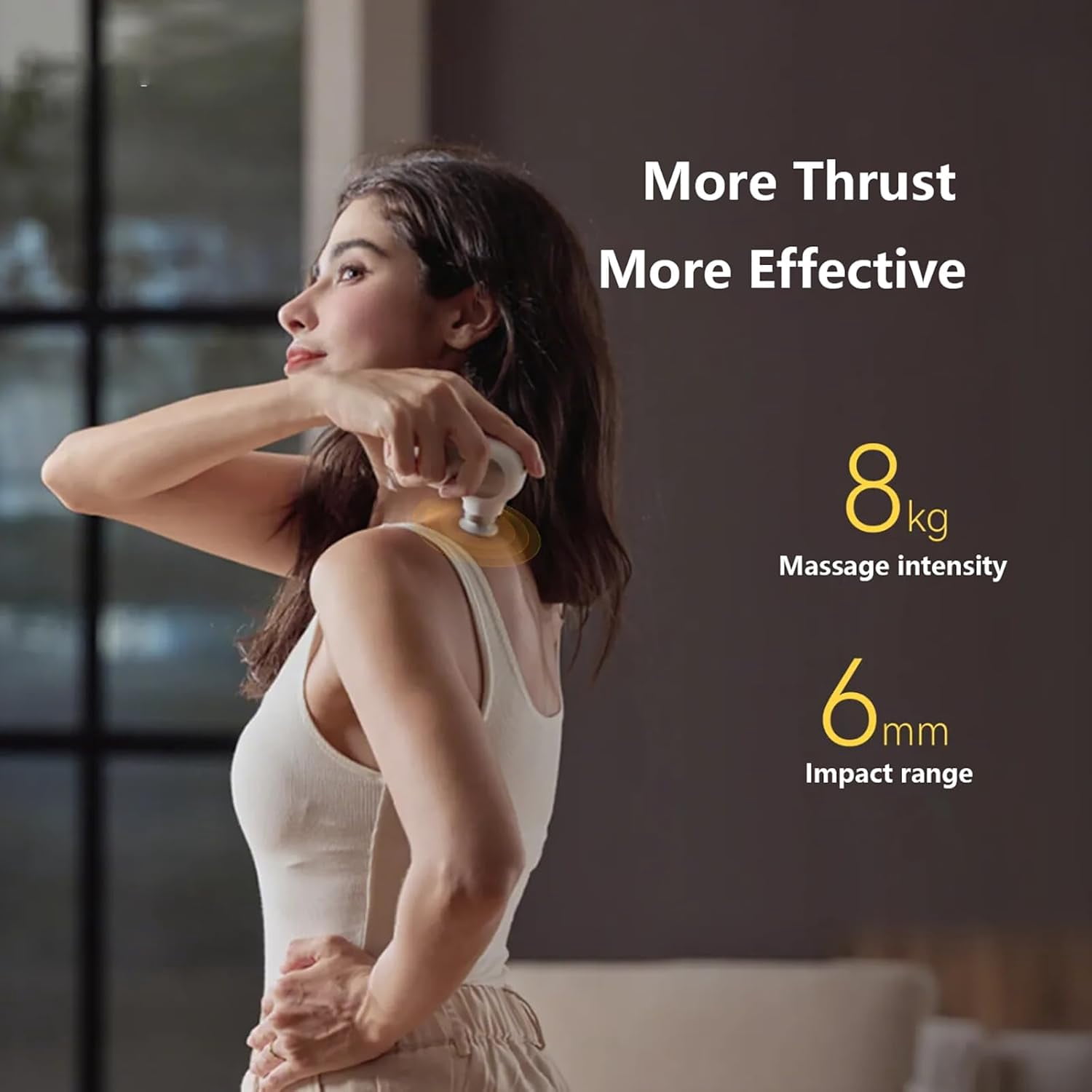 Mini Massage Gun – Percussion Handheld for Neck Lower Back Foot Shoulder Fascia, Travel Size, Best Gift for Parents Boyfriend Girlfriend