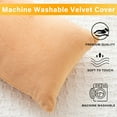 thumbnail image 4 of 1 MIDDLE ONE 2 Pack Small Pillow Memory Foam Mini Pillow 11 X 7 Inches for Travel Sleeping Nap and Neck Knee Lumbar Support Tiny Pillow Cushion for Pet Dogs (Camel), 4 of 4