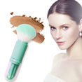 thumbnail image 5 of 4-in-1 Retractable Makeup Brush Synthetic Bristles Vegan Double-Ended Cosmetic Brush Powder Foundation Eyeshadow Lip Concealer Portable Mini Brush Set, 5 of 6