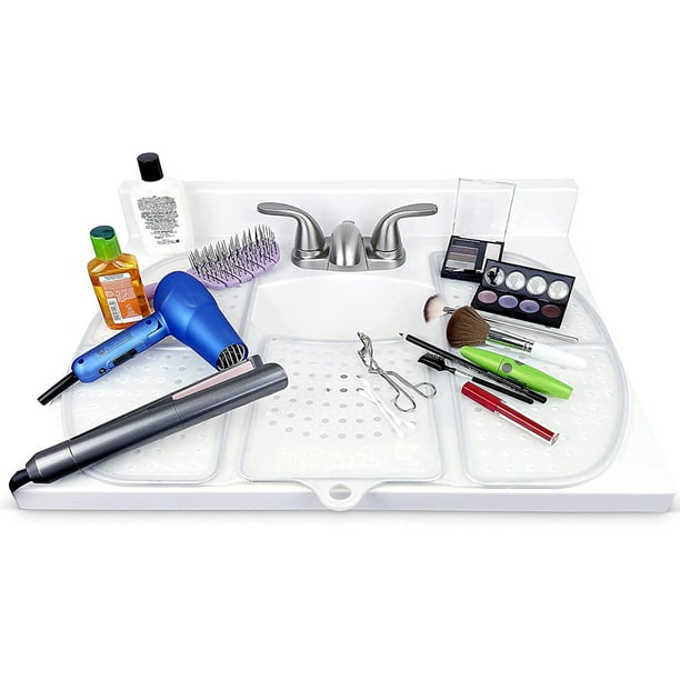 Sink Topper Cover for Bathroom Counter Spaces Organizer Makeup Mat