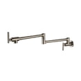 thumbnail image 1 of Solid Brass Single Cold Single Hole Pot Filler Tap Wall Mount Kitchen Faucet In Chrome Nickel Black ,High Water Flow Rate, 1 of 2