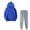 Blue 2 piece outfit for women, variant on Wycnly Womens Tracksuits Set 2 Piece Casual Sports Outfit Winter Hooded Sweatshirt Jogger Sweatpants Matching Sets Sweatsuits Lounge Sets under $5