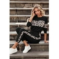 thumbnail image 6 of PRETTYGARDEN Women's Color Block 2 Piece Tracksuit Crewneck Long Sleeve Tops Long Sweatpants Outfits Lounge Sets, 6 of 8