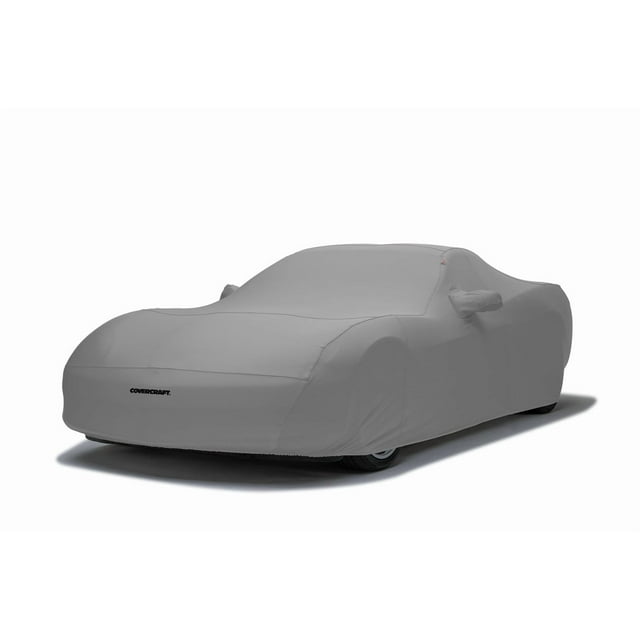 Fits 2014-2019 Chevrolet Corvette Covercraft Car Cover C17616AC Custom Fit; All-Weather Proof; Gray; 5 Layer Softback Fabric; With 2 Mirror Pockets; Lockable