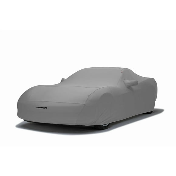 Fits 2008-2023 Dodge Challenger Covercraft Car Cover C17071AC Custom Fit; All-Weather Proof; Gray; 5 Layer Softback Fabric; With Antenna Pocket; With 2 Mirror Pockets; Lockable