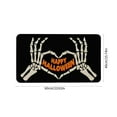 thumbnail image 4 of CASAFUN Happy Halloween Rugs Bedside Carpet Black Cute Spooky Skeleton Door Mat,Dirt Resistants Floor Mat Welcome Mat,Non Slip Halloween Decor for Hallway Bedroom Bathroom Living Room, 4 of 9