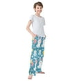thumbnail image 4 of FORMRS Kids Pajama Pants with Pockets Size 9-10Y Boys Lounge Sleep Bottoms, Blue Easter Bunny, 4 of 8