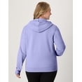 thumbnail image 3 of Hanes Just My Size EcoSmart Women's Full-Zip Fleece Hoodie (Plus ) Peri Blue 2X, 3 of 6
