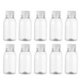 thumbnail image 1 of Bouteilles Jus Vides Bouteille Transparente Contenants de Boisson Lait Réutilisable Boisson Plastique Eau Contenants Transparents Bouchons Couvercles, 1 of 7