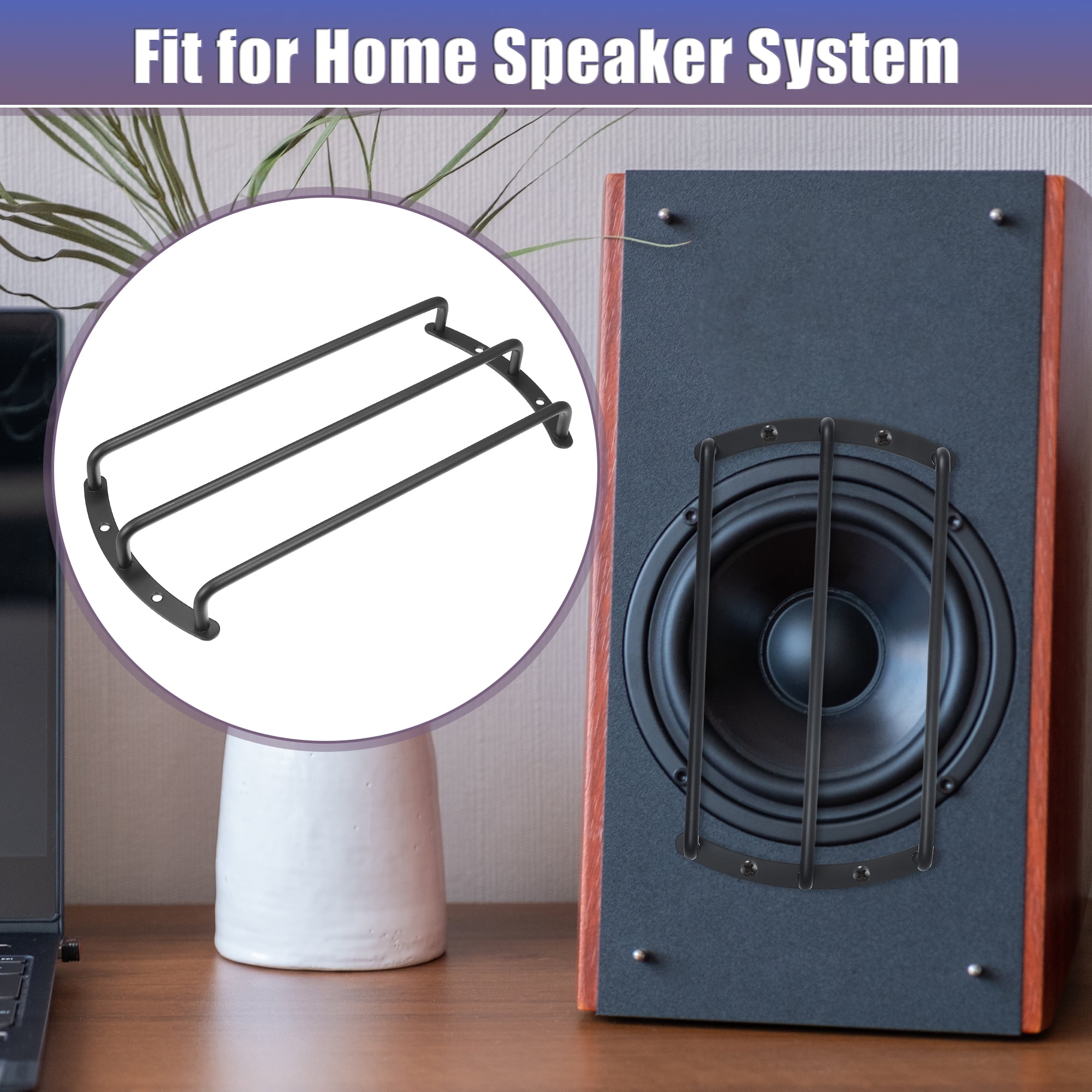 Unique Bargains Universal Black Iron Speaker Grill Bar Audio Speaker Subwoofer Cover 10"