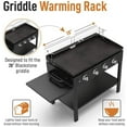 thumbnail image 3 of Yukon Glory Stainless Steel Griddle Warming Rack Designed for 28” Blackstone Griddles, 3 of 7