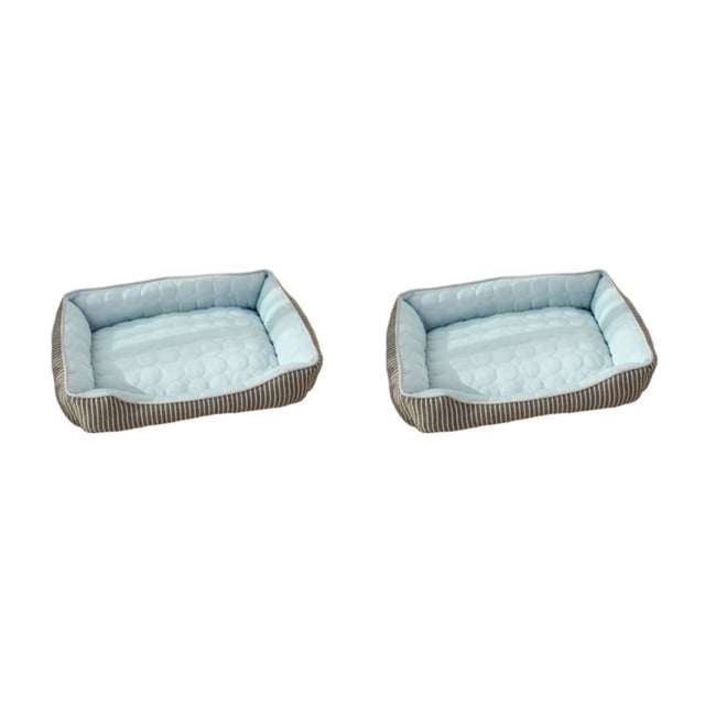 Billuyoard Sofá cama de tela - Relación -precio Ropa cómoda Suministros para mascotas con estilo Cama para perros Sofá para perros azul S azul S 2piezas
