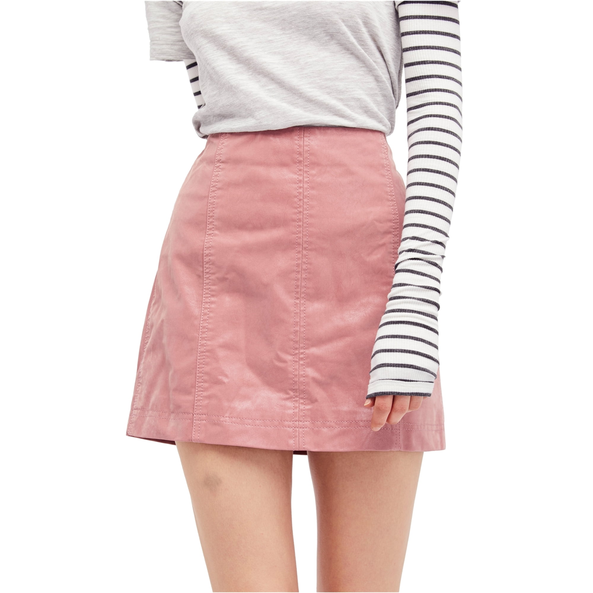 Free People Free People Womens Femme Vegan Mini Skirt