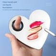 thumbnail image 1 of Maoww Makeup Palette Artist Mixing Tray with Spatula Nail Art Holder Color Paint Tool for Foundation Eye Shadow Cream Mini semicircle, 1 of 8