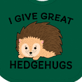 thumbnail image 4 of Inktastic I give great hedgehugs with Cute Hedgehog Boys or Girls Baby Bib, 4 of 4