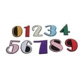 thumbnail image 4 of HILABEE 2x10x 0-9 Numbers Patches Embellishment Sticker Clothes Dress Decor DIY Sewing , Blue, 2 Pcs, 4 of 8