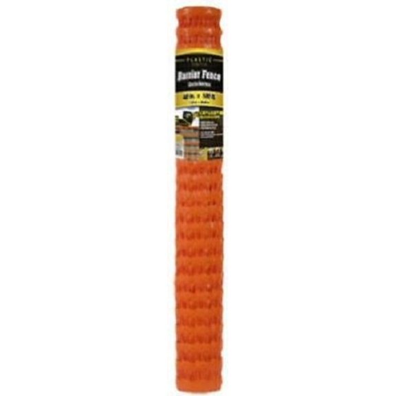 Midwest Air 889211A 48" x 50 ft 1.75" x 2.12" Orange PVC Safety Barrier Fence / Fencing - Quantity of 2