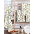 thumbnail image 2 of Easter Kitchen Dish Towels for Drying Dishes Set of 4, Spring Floral Daisy Flowers Butterflies Watercolor Waffle Weave Microfiber Hand Tea Bathroom Towels Quick Dry & Absorbent Towel 15.7x23.6, 2 of 7