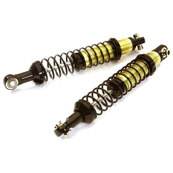 Integy RC Toy Model Hop-ups C28205BLACK Billet Machined High Performance Shock (2) for Traxxas TRX-4 Scale Crawler