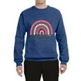 thumbnail image 3 of Waymaker Rainbow Inspirational/Christian Unisex Crewneck Graphic Sweatshirt, Vintage Heather Blue, X-Large, 3 of 5