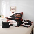 thumbnail image 6 of jejeloiu American Rugby Theme 7-Piece Twin Bedding Sets,Football Sport Game Bedding Comforter Set For Ball Gamer Reversible, 6 of 8