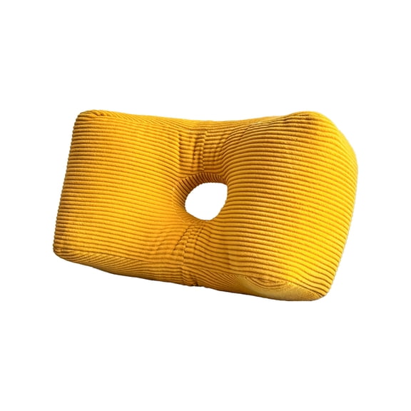 PBAZIH Corduroy Lumbar Support Pillow for Office Chair, Car Seat Cushion, Thickened Design for Back Pain Relief, Comfortable Waist Protector for Long-term Sitting, Versatile Use