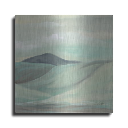 Luxe Metal Art 'Mint Hills C' by Silvia Vassileva Metal Wall Art, 24" x 24"