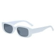 thumbnail image 7 of Rectangle Sunglasses for Women Men, Trendy Retro Square Frame Sun Glasses, UV400 Protection Fashion Shades for Driving, Travel, Outdoor, Lightweight Eyewear Lunettes de Soleil, Khaki, 7 of 7