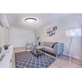 thumbnail image 3 of Plafón LED 28W Blanco frío 6500K Lámparas de techo negras ultrafinas para baño Dormitorio Salón Cocina Oficina Ø30cm JFHHH pequeña, 3 of 5