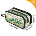 thumbnail image 3 of ALAZA St Patricks Day Truck Scene Pencil Case Bag 3 Compartment Pen Pouch Large Storage Holder Box Organizer, 3 of 8