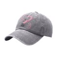 thumbnail image 4 of XIAOCHA Women's Printed Baseball Cap Breathable Dad Hat Farm Party Snapback Hat,Grey, 4 of 4