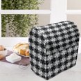 thumbnail image 4 of Black and Grey Lounger Chair Bag, Grid of Pinwheel Style Shapes and Circles Abstract Geometric Pattern, High Capacity Storage with Handle Container, Lounger Size, Black Grey White, by Ambesonne, 4 of 5