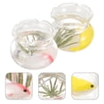 thumbnail image 3 of 2pcs Miniature Fish Bowl Doll House Fish Tank Miniature Fancy Carp Bowls Random Style, 3 of 8