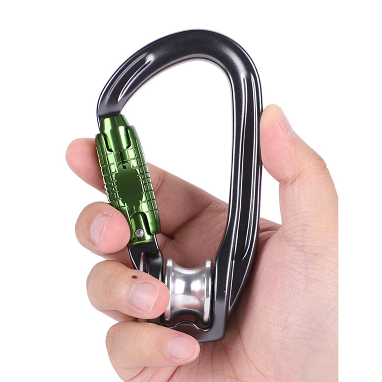 Dualoai Climbing Pulley Carabiner Clip for Outdoor Sports Mountaineering