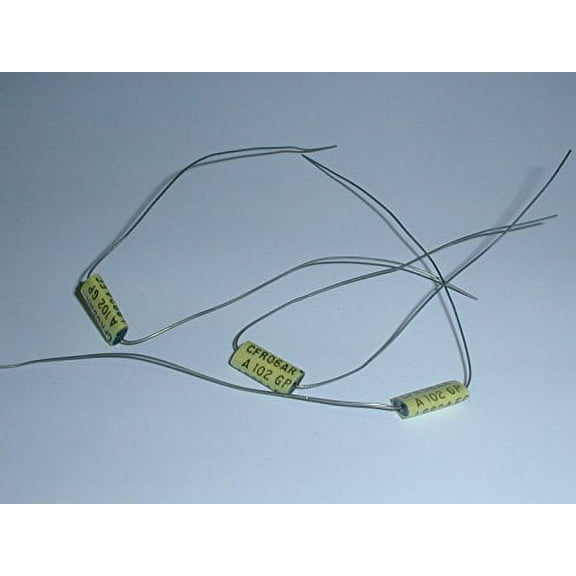 CFR06ARA102GP Film Capacitor .001uf, 1nf, 1000pf 50V 2% Axial Lead (3 pieces) - CFR06ARA102GP